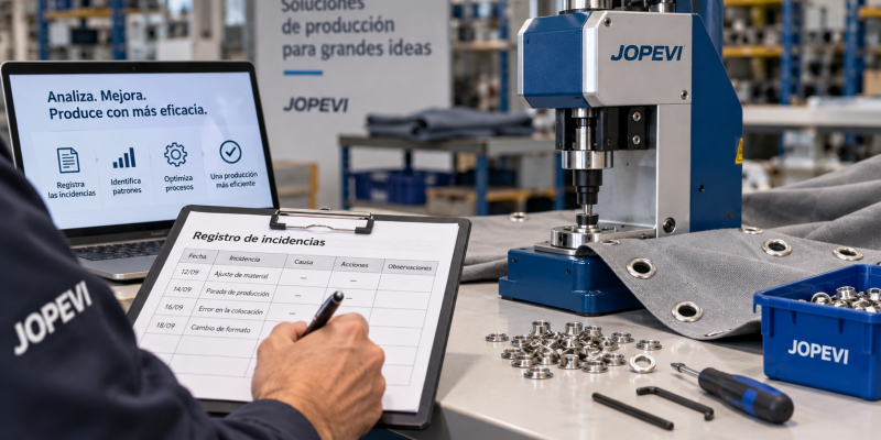 Recording incidents in the grommet machinery area and finding patterns: a way to make your production more effective